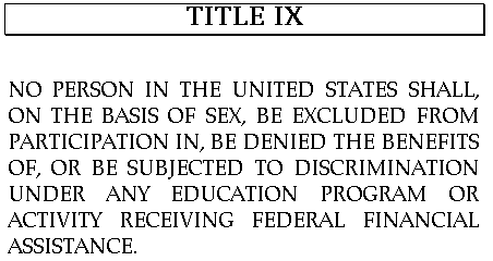 On June 23, Title IX of the Education Amendments of 1972 turned 50 years old.