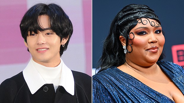 Kim Taehyung, also known as V, is a fan of Lizzo and the feeling seems mutual.
Mandatory Credit:	SIPA/Getty Images