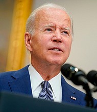 President Joe Biden will celebrate gun safety legislation Monday with mass shooting survivors.
Mandatory Credit:	Evan Vucci/AP
