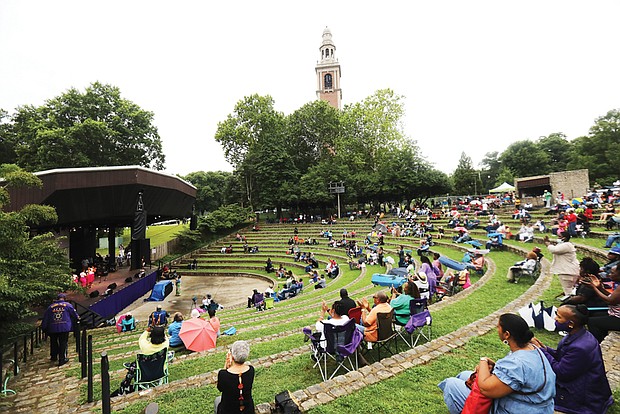 Sheilah Belle’s 12th Annual Gospel Music Fest at Dogwood Dell in Byrd Park introduced the audience to two “Little Misses” of Little Miss Black Virginia on June 11.