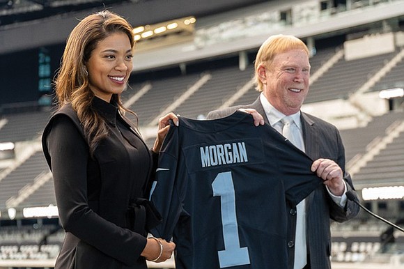 First it was Art Shell. Now it’s Sandra Douglass Morgan. The Las Vegas Raiders (formerly Oakland Raiders and Los Angeles …