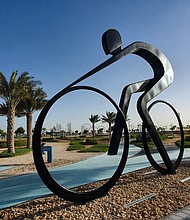 The UCI has awarded Abu Dhabi Bike City status.
Mandatory Credit:	Barry Neild/CNN