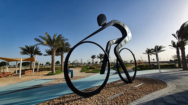 The UCI has awarded Abu Dhabi Bike City status.
Mandatory Credit:	Barry Neild/CNN
