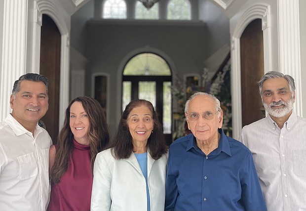 Pictured left to right: Asif and Julie Lynn Dakri, Khaleda and Musa Dakri, Faizel Dakri