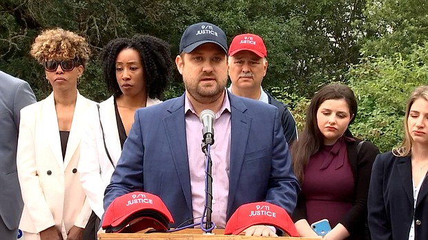 Families of 9/11 victims speak out against LIV Golf tournaments coming to the US.
Mandatory Credit:	KPTV