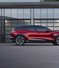 General Motors revealed a new electric mid-sized SUV, the Chevrolet Blazer EV, that will go on sale in about a year.
Mandatory Credit:	General Motors