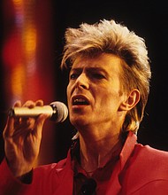 David Bowie performs during the Glass Spider Tour at the St. Paul Civic Center in St. Paul, Minnesota on October 1, 1987.
Mandatory Credit:	Jim Steinfeldt/Michael Ochs Archives/Getty Images