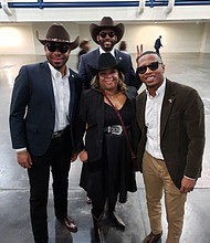 Dr. Tondra Moore with fellow students at PVAMU