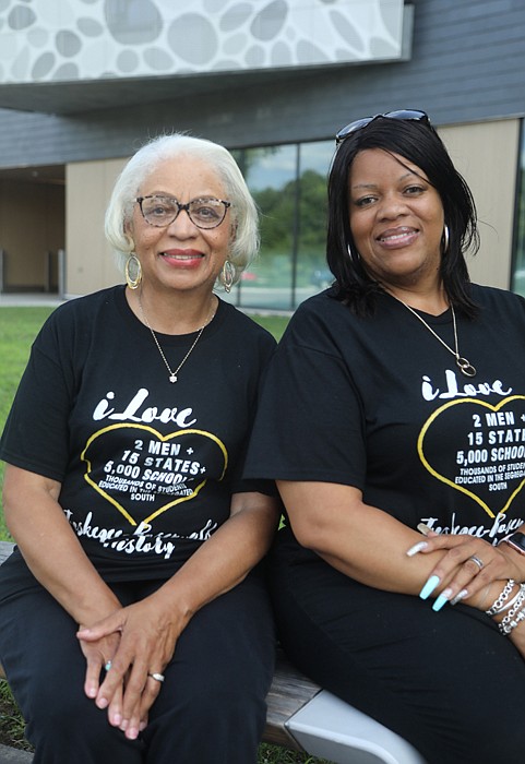 Muriel Branch, left, is the outgoing president of the AMMD Pine Grove Project, which has received a $290,000 African-American Civil Rights grant stabilize the historic Cumberland County Pine Grove Rosenwald School. Her daughter, Sonja Branch-Wilson, will succeed Mrs. Branch as president of the family organization.