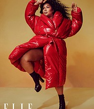 "I don't want to be the token big girl for the fashion world," Lizzo said.
Mandatory Credit:	AB+DM/Elle UK