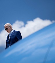 Caption:	President Joe Biden, seen here on July 20, has tested positive for Covid-19.
Mandatory Credit:	Brendan Smialowski/AFP/Getty Images/FILE