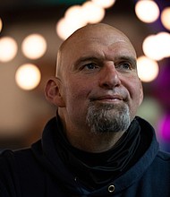 Lt. Gov. John Fetterman poses for a portrait in Easton, Pennsylvania, on May 1. Fetterman will continue his soft return to the campaign trail on July 21.
Mandatory Credit:	Hannah Beier/Reuters