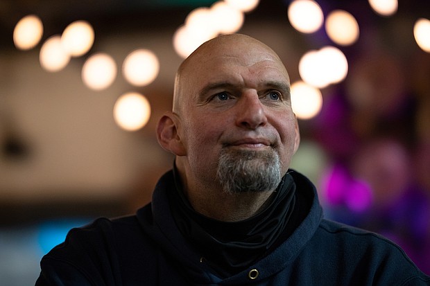 Lt. Gov. John Fetterman poses for a portrait in Easton, Pennsylvania, on May 1. Fetterman will continue his soft return to the campaign trail on July 21.
Mandatory Credit:	Hannah Beier/Reuters