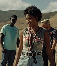 Daniel Kaluuya (R), Keke Palmer (C) and Brandon Perea in 'Nope.'
Mandatory Credit:	Universal Pictures