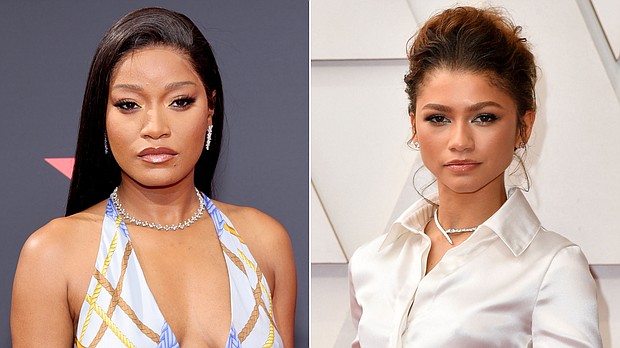 Keke Palmer (L) has shut down any talk of comparing her to fellow actress Zendaya.
Mandatory Credit:	Getty
