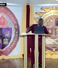 The robbery of Pastor Lamor Miller-Whitehead in Brooklyn was captured on livestream video that has since been removed.
Mandatory Credit:	WCBS, @IAMBISHOPWHITEHEAD