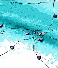 Torrential and record-breaking rainfall caused widespread flash flooding in the St. Louis area Tuesday morning.
Mandatory Credit:	CNN Weather