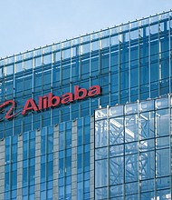 Alibaba Group Holdings Ltd. signage is displayed outside the company's offices on July 14, 2022 in Beijing, China.
Mandatory Credit:	Kuang Da/JIEMIAN NEWS/VCG/Getty Images