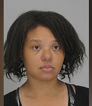 Portia Odufuwa has been charged with aggravated assault against a public servant, and other federal charges are possible, police said.
Mandatory Credit:	Dallas County Sheriff's Office