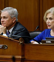 House Oversight Chairwoman Carolyn Maloney, a Democrat from New York, is pictured at a committee hearing in June.
Mandatory Credit:	Chip Somodevilla/Getty Images