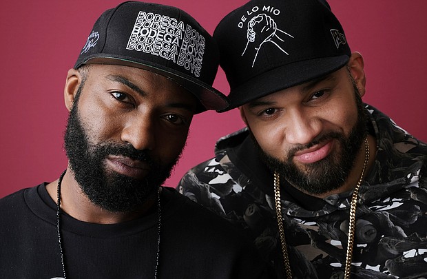 Desus Nice, left, and The Kid Mero, hosts of the Showtime talk show "Desus & Mero," pose together for a portrait during the 2019 Winter Television Critics Association Press Tour, Thursday, Jan. 31, 2019, in Pasadena, Calif.
Mandatory Credit:	Chris Pizzello/Invision/AP