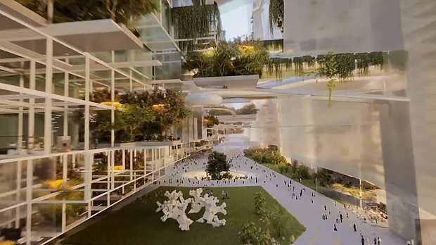 Saudi Arabia has unveiled designs for its ambitious urban project "The Line," touted as a one-building city in the desert which will stretch over 106 miles and ultimately house 9 million people.
Mandatory Credit: Saudi Press Agency