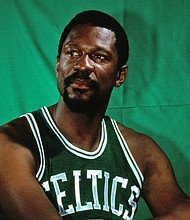 Bill Russell, pictured here in 1969, has died at age 88.
Mandatory Credit:	Dick Raphael/NBAE/Getty Images