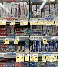 Even toothpaste is locked up these days.
Mandatory Credit:	Justin Sullivan/Getty Images