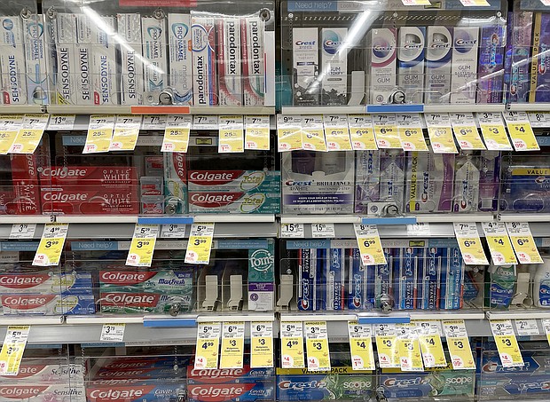 Even toothpaste is locked up these days.
Mandatory Credit:	Justin Sullivan/Getty Images