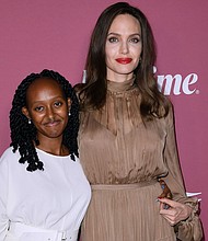 Zahara Jolie-Pitt and Angelina Jolie attend Variety's "Power Of Women" event on September 30, 2021 in Beverly Hills, California. Zahara is headed to Spelman College.
Mandatory Credit:	Jon Kopaloff/WireImage/Getty Images