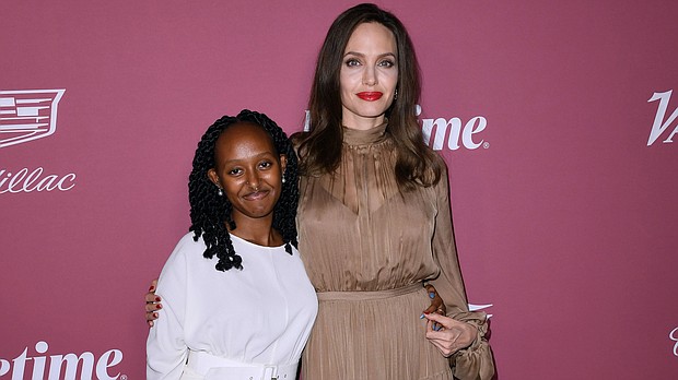 Zahara Jolie-Pitt and Angelina Jolie attend Variety's "Power Of Women" event on September 30, 2021 in Beverly Hills, California. Zahara is headed to Spelman College.
Mandatory Credit:	Jon Kopaloff/WireImage/Getty Images