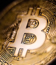 Representation of Bitcoin cryptocurrency is seen in this illustration photo taken in Krakow, Poland on April 19. Cryptocurrency is having an existential crisis. Last month, crypto lender Celsius filed for bankruptcy protection.
Mandatory Credit:	Jakub Porzycki/NurPhoto/Getty Images