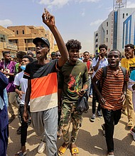 Protesters march during a rally against military rule following the last coup, in Khartoum, Sudan, on July 31.
Mandatory Credit:	Mohamed Nureldin Abdallah/Reuters