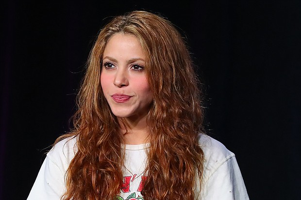 Shakira appears during the Super Bowl LIV halftime show press conference on January 30, 2020 at the Hilton Downtown Miami.
Mandatory Credit:	Rich Graessle/PPI/Icon Sportswire/Getty Images