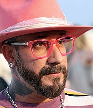 AJ McLean of Backstreet Boys attends "Bingo Under The Stars" in celebration of Pride, hosted by members of NSYNC and Backstreet Boys at The Grove on June 18, 2021 in Los Angeles, California. McLean will soon release a new solo album.
Mandatory Credit:	Kevin Winter/Getty Images