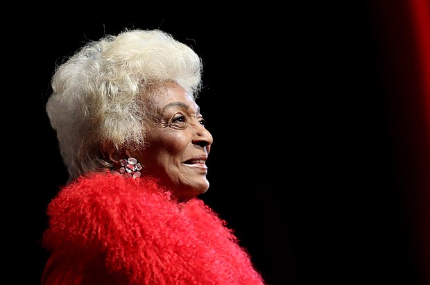 Shown is a photocall with actor Nichelle Nichols on October 1, 2016 in London.  Nichols died Saturday at the age of 89.
Mandatory Credit:	Mike Marsland/WireImage/Getty Images