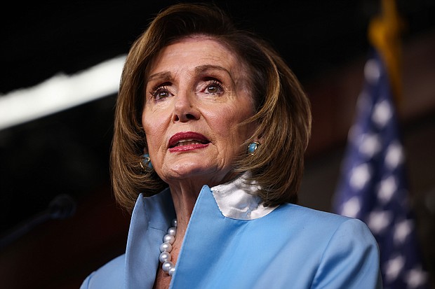 House Speaker Nancy Pelosi, pictured here at the US Capitol on August 6, 2021, in Washington, DC, is expected to visit Taiwan, according to Taiwanese and US officials.
Mandatory Credit:	Anna Moneymaker/Getty Images