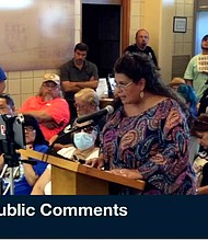 A fundraiser for a charity affiliated with the powerful National Rifle Association won't be held as planned on August 6 at a municipal facility in Texas after relatives of children slaughtered in May at an elementary school some 40 miles away lobbied city council members to deny the event its venue.
Mandatory Credit:	Hondo City Council