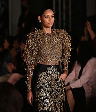 More than a dozen leading designers showcased their creations at India Couture Week (ICW), offering a glimpse at the bridalwear trends shaping one of the world's largest wedding markets.
Mandatory Credit:	Sajjad Hussain/AFP/Getty Images