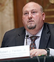 Robert Fenton Jr. speaks on Capitol Hill in Washington, DC, on April 14, 2021. President Joe Biden on August 2 formally named Robert Fenton as the White House's national monkeypox response coordinator.
Mandatory Credit:	Greg Nash/AFP/Getty Images