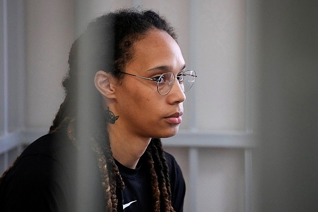 The Russian trial of WNBA star Brittney Griner continued on August 2 as US officials attempt to negotiate a prisoner swap for her release.
Mandatory Credit:	Alexander Zemlianichenko/Pool/Reuters/FILE