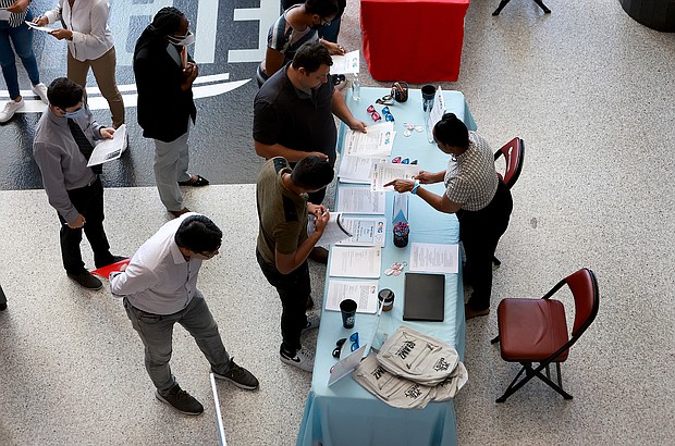 The number of available jobs in the US shrank considerably in June, according to new data released August 2 by the Bureau of Labor Statistics.
Mandatory Credit:	Joe Raedle/Getty Images
