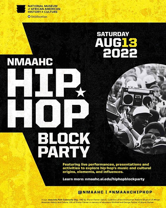 The National Museum of African American History and Culture will host its first Hip- Hop Block Party on Saturday, Aug. ...