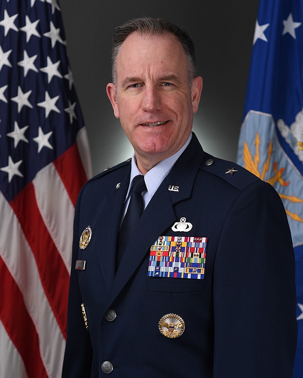Air Force Brig. Gen. Patrick Ryder is expected to be named as the new Pentagon press secretary by Defense Secretary Lloyd Austin, according to an administration official and a senior defense official familiar with the matter.
Mandatory Credit:	Andy Morataya/US Air Force
