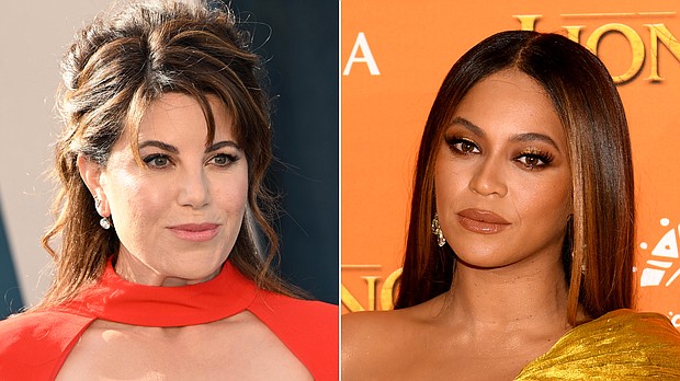 Monica Lewinsky, left, is hoping Beyoncé will remove a lyric referencing her name from the song "Partition."
Mandatory Credit:	Getty Images