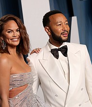 Model and TV personality Chrissy Teigen announced Wednesday that she and her husband, musician John Legend, are expecting a baby.
Mandatory Credit:	John Shearer/Getty Images