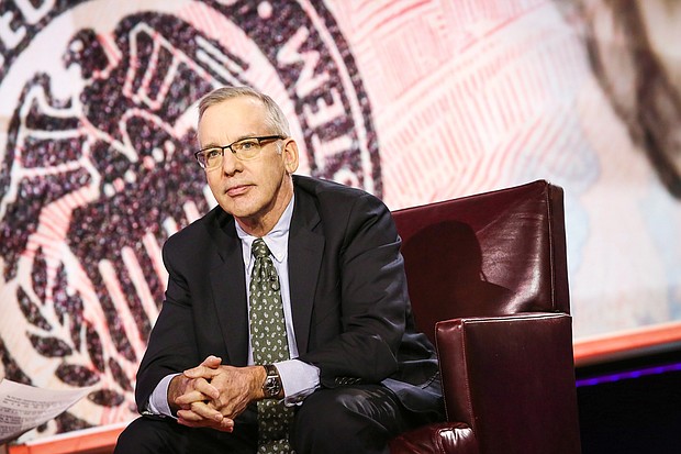 Bill Dudley, the former president of the Federal Reserve Bank of New York, told CNN in August that he believes a full-blown recession is 'almost certainly' coming. Dudley is pictured here in New York in 2018.
Mandatory Credit:	Christopher Goodney/Bloomberg/Getty Images