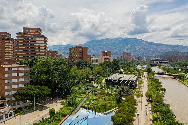 The climate crisis is making extreme heat more frequent and last longer — but cities, without thoughtful design, can make life even hotter. Medellín, Colombia has won awards for its Green Corridors project, pictured here.
Mandatory Credit:	Jorge Calle/Anadolu Agency/Getty Images