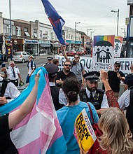 Drag Queen Story Hour, a UK event where children are read books that advocate empathy and inclusion, has been faced with disruptive protests as the show tours libraries around England.
Mandatory Credit:	Guy Smallman/Getty Images