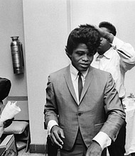 Singer James Brown is captured off stage around Memphis, Tenn. (Ted Williams/Johnson Publishing Company Archive) Courtesy Ford Foundation, J. Paul Getty Trust, John D. and Catherine T. MacArthur Foundation, Andrew W. Mellon Foundation, and Smithsonian Institution